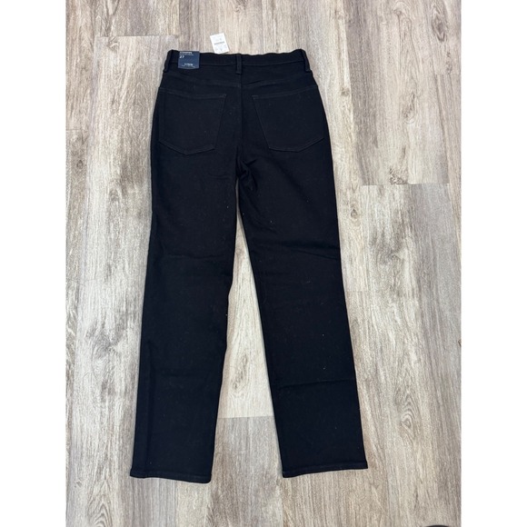J Crew Stovepipe Signature Stretch‎ Black Button Fly Jeans Womens Size 27 - Picture 3 of 7